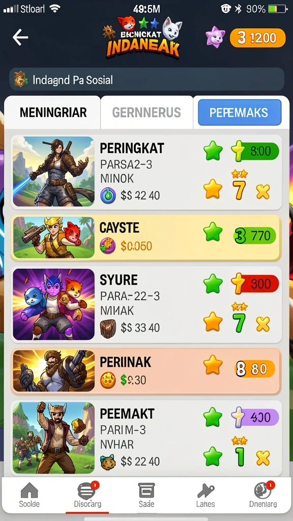 rajacuan - Tampilan antarmuka pengguna yang intuitif.